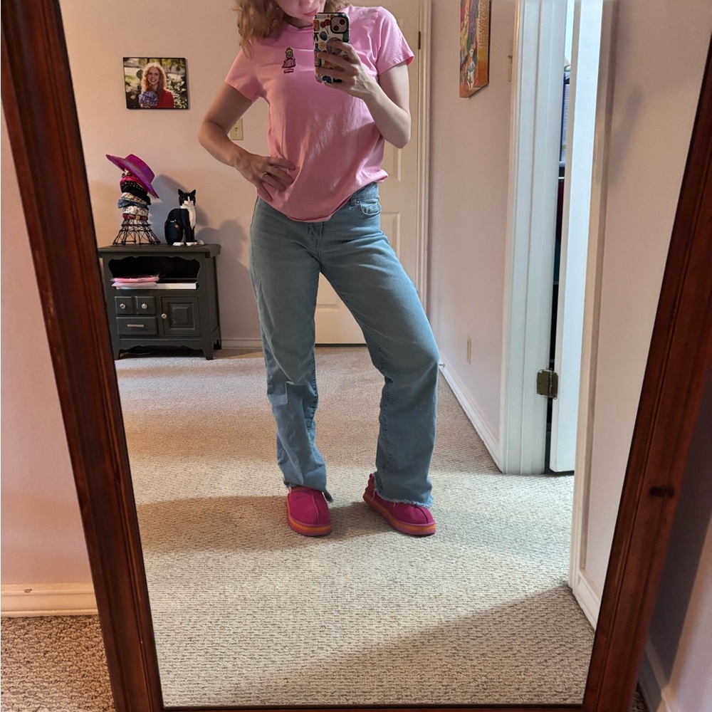 Levi's Pink Short Sleeve Mario Bros Princess Peach Tee